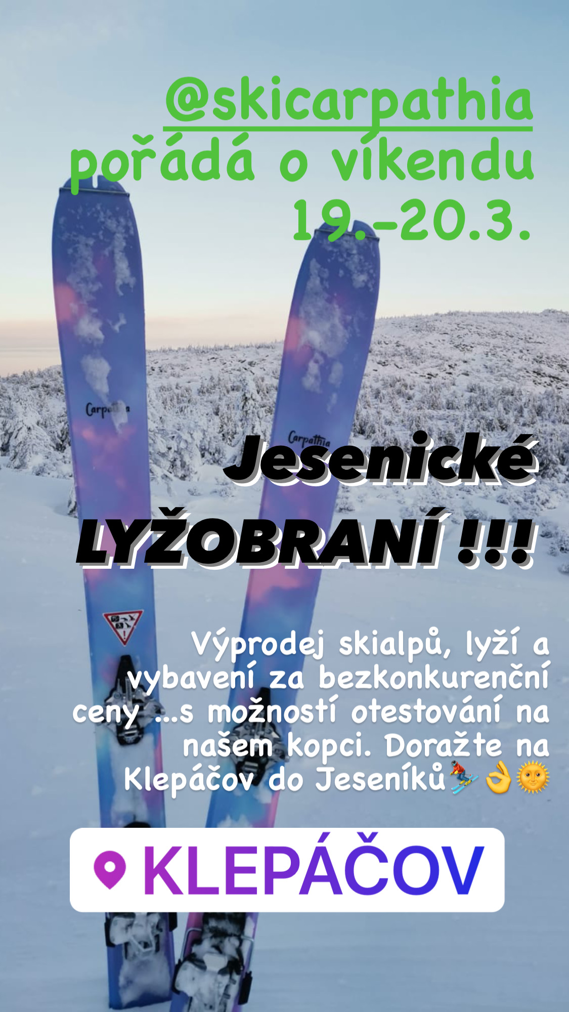 Jesenické lyžobraní 19.–20. 3. 2022